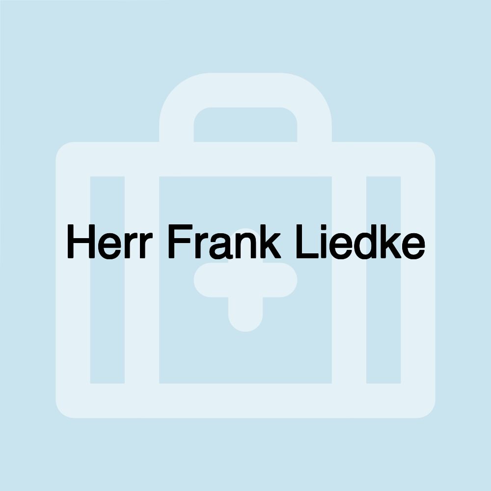 Herr Frank Liedke