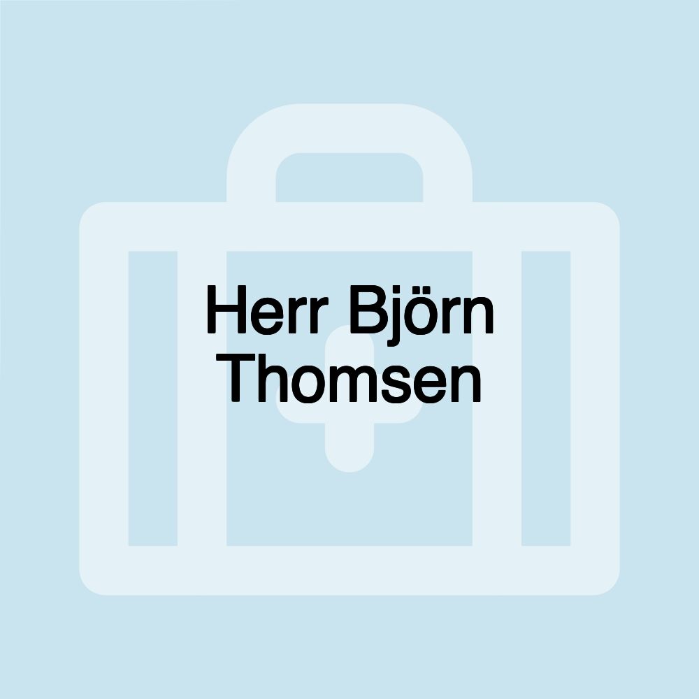 Herr Björn Thomsen