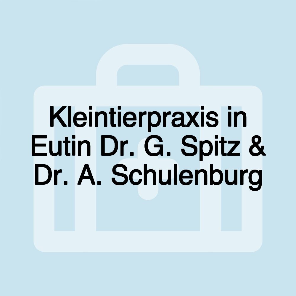 Kleintierpraxis in Eutin Dr. G. Spitz & Dr. A. Schulenburg