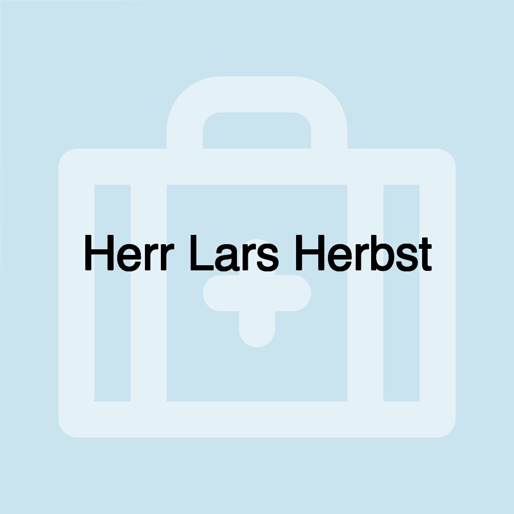 Herr Lars Herbst