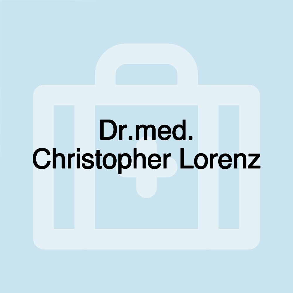 Dr.med. Christopher Lorenz