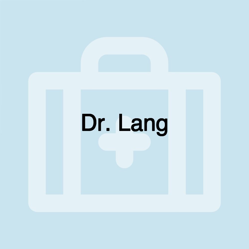 Dr. Lang