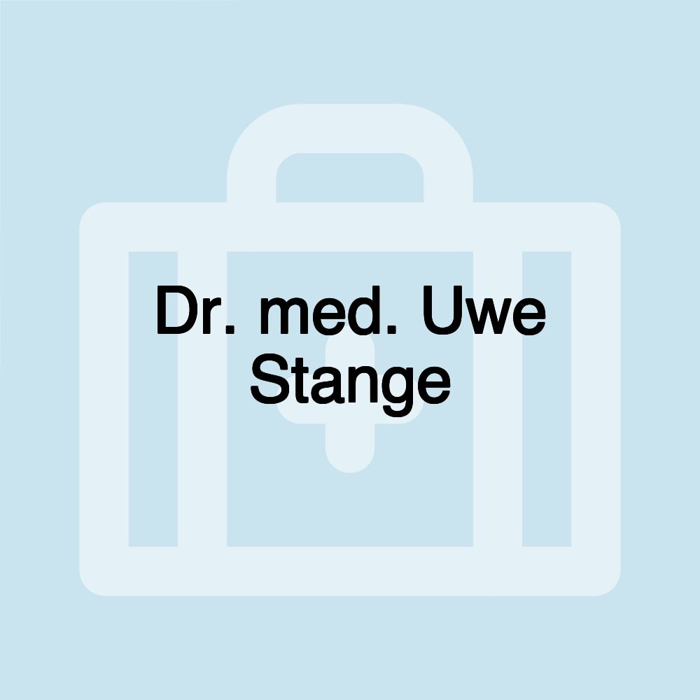 Dr. med. Uwe Stange