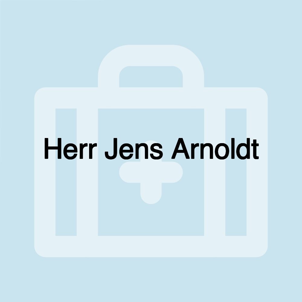 Herr Jens Arnoldt