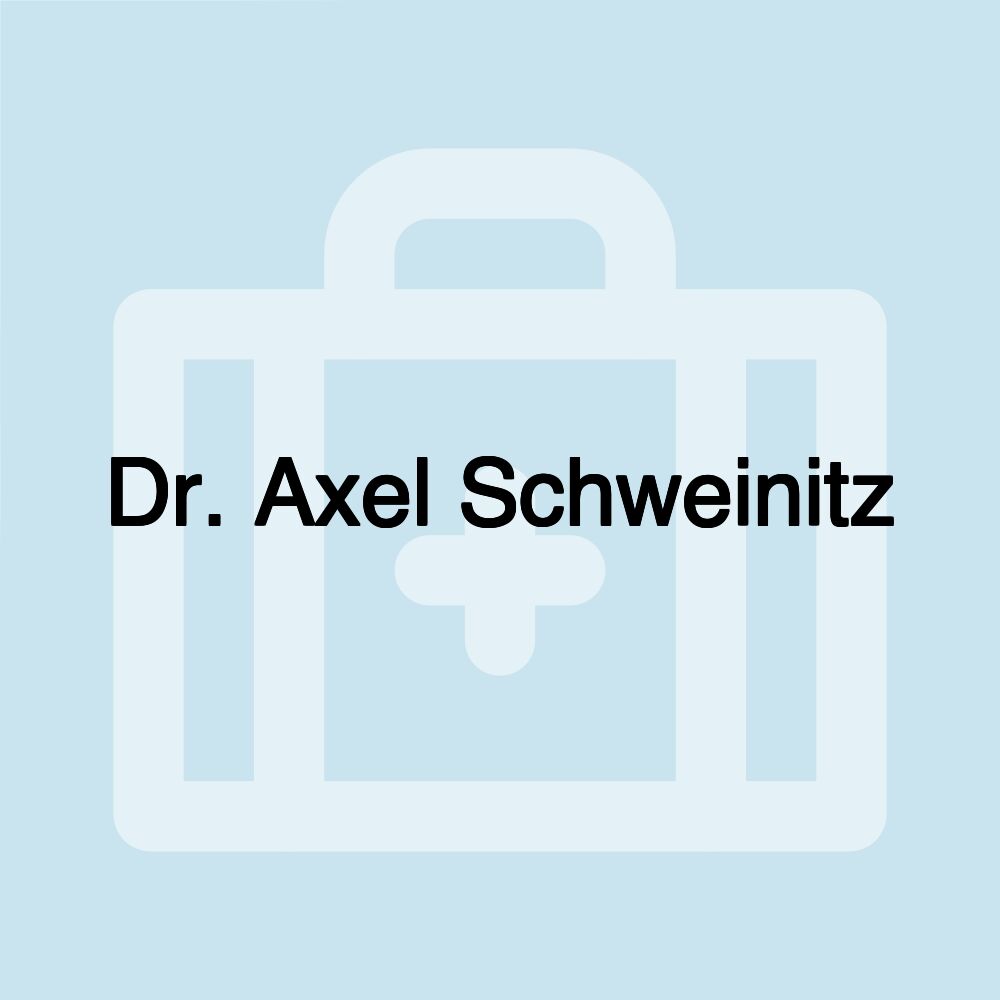 Dr. Axel Schweinitz