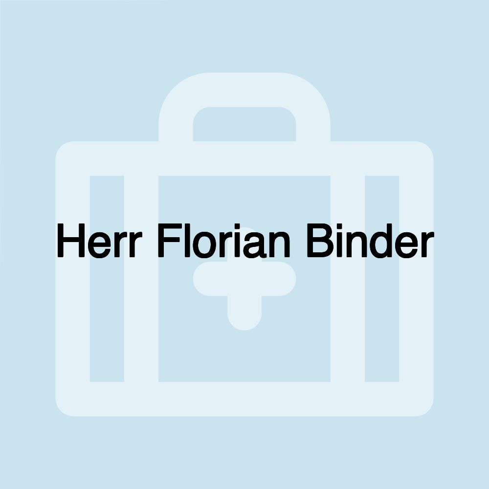 Herr Florian Binder