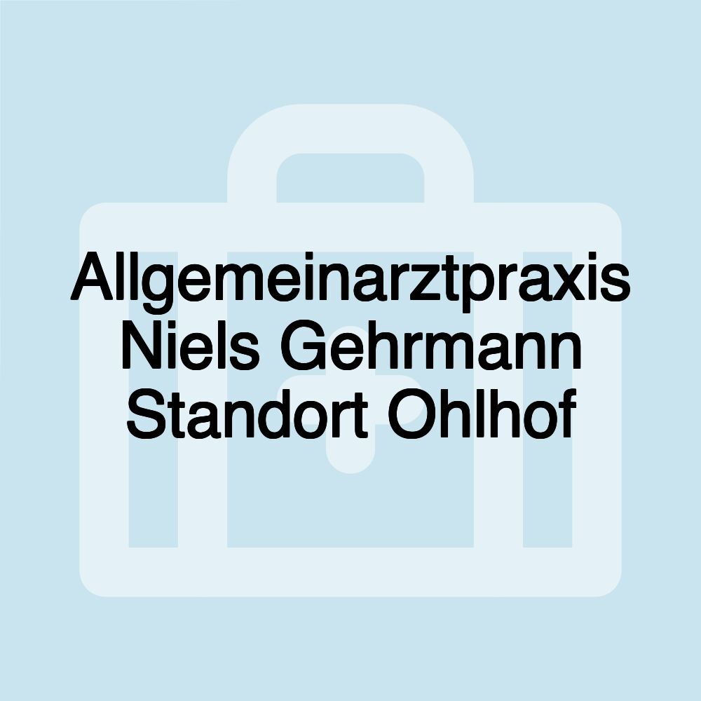 Allgemeinarztpraxis Niels Gehrmann Standort Ohlhof