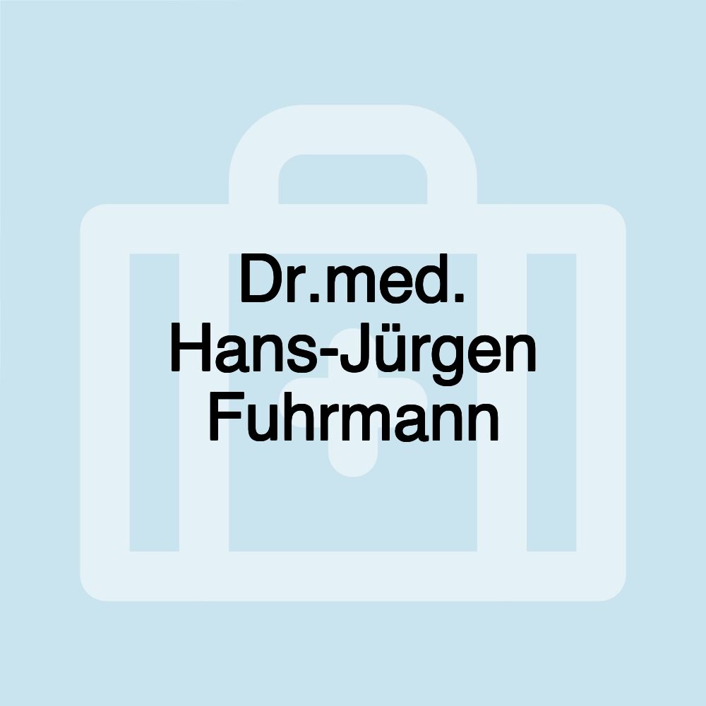 Dr.med. Hans-Jürgen Fuhrmann