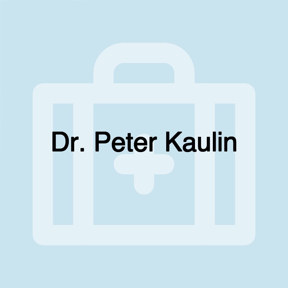 Dr. Peter Kaulin