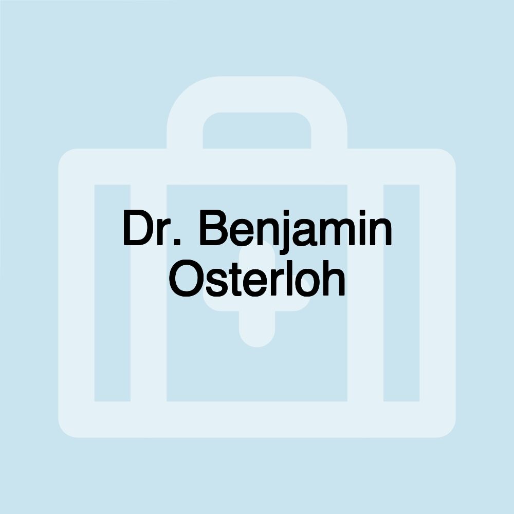 Dr. Benjamin Osterloh