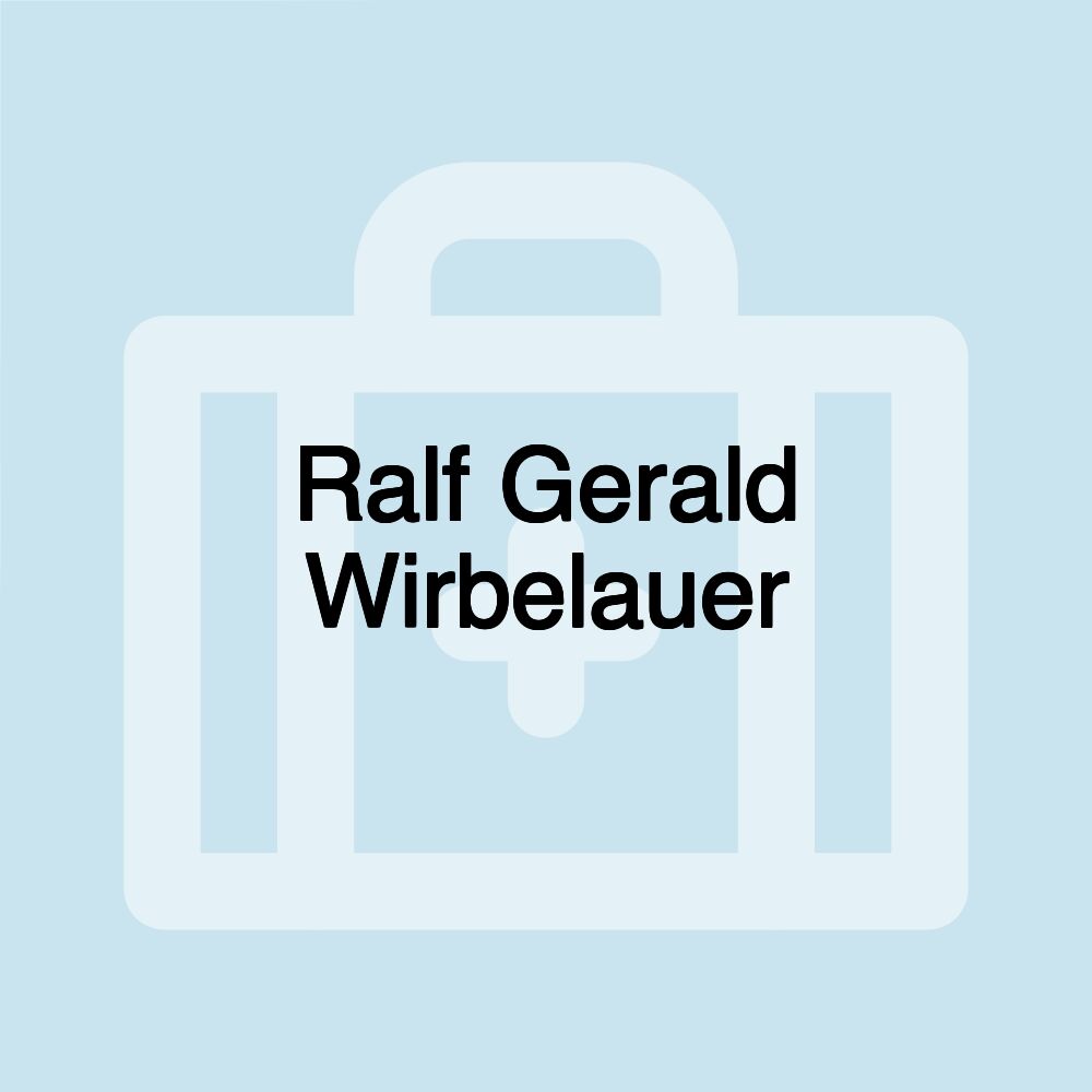 Ralf Gerald Wirbelauer