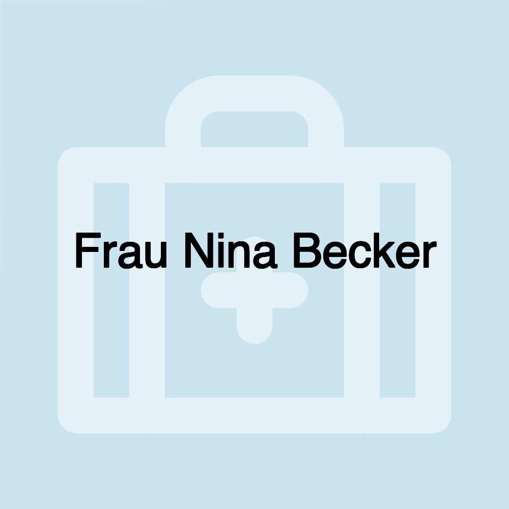 Frau Nina Becker