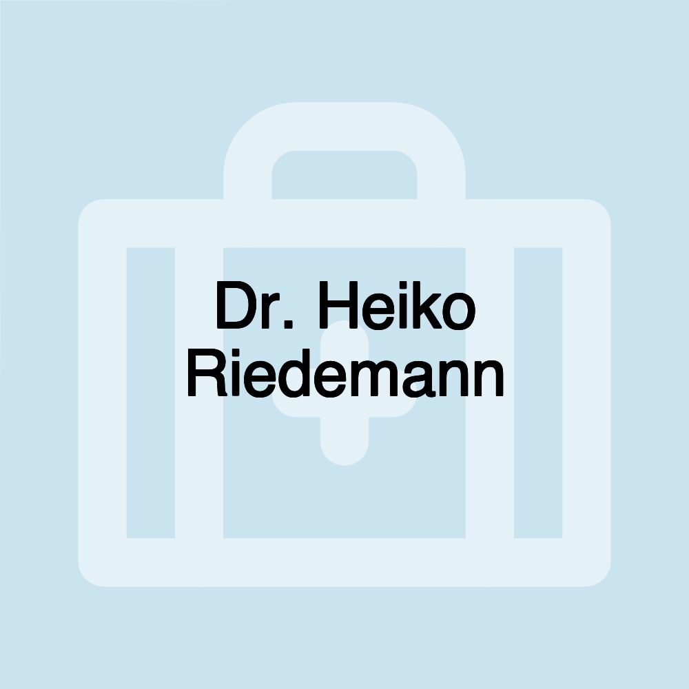 Dr. Heiko Riedemann