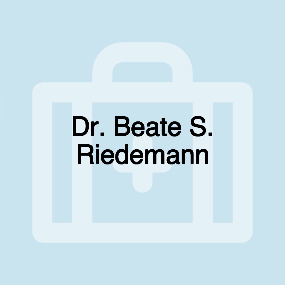 Dr. Beate S. Riedemann