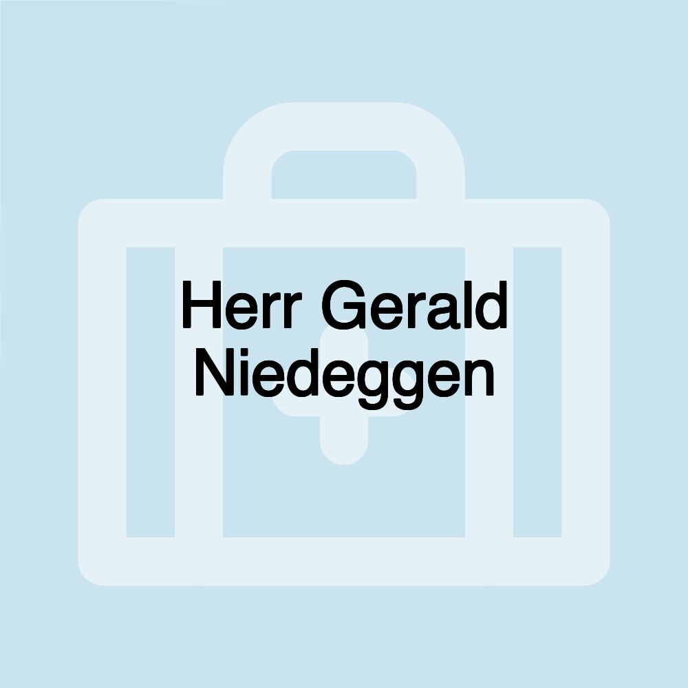 Herr Gerald Niedeggen