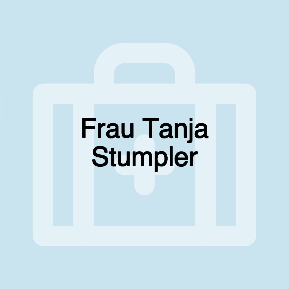 Frau Tanja Stumpler