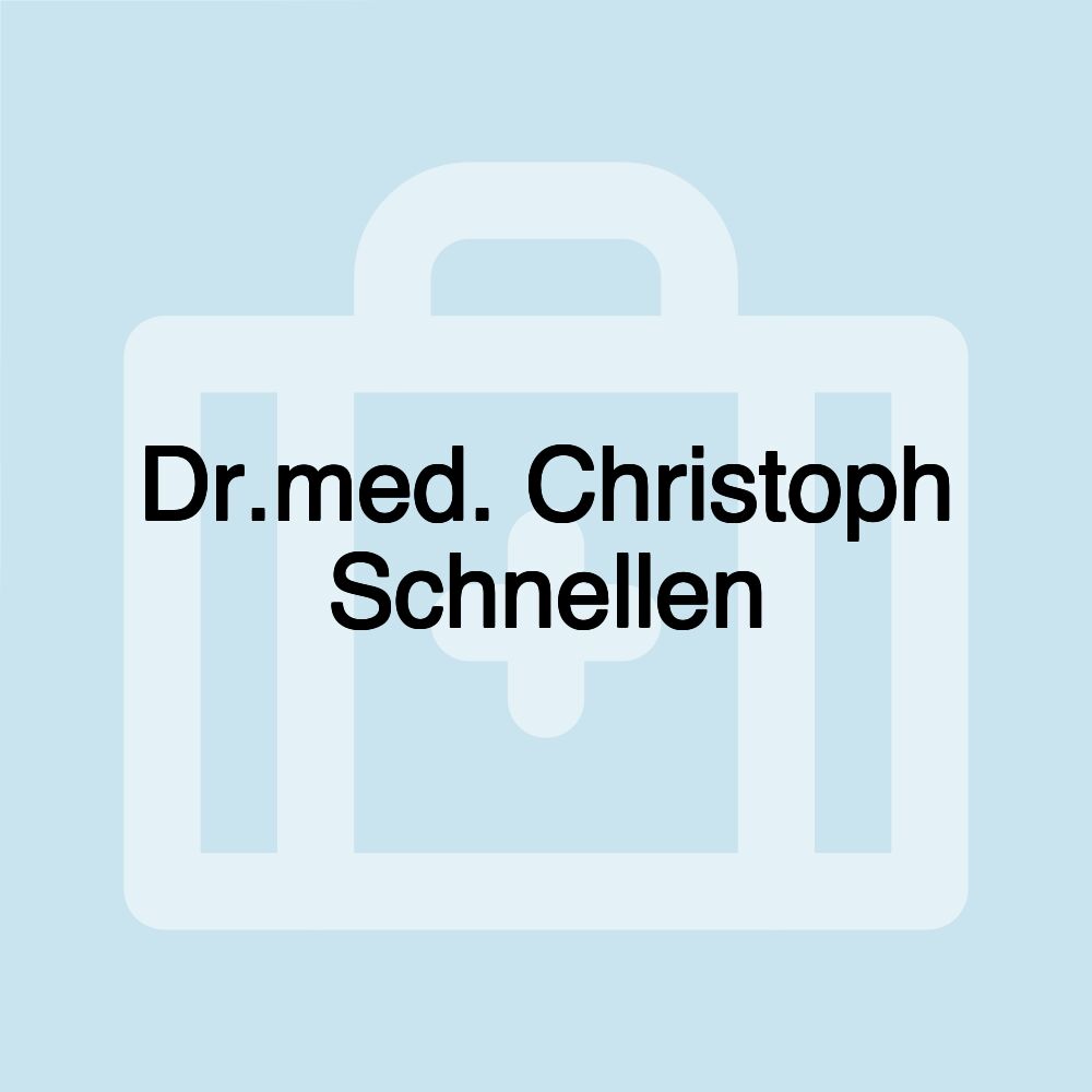 Dr.med. Christoph Schnellen