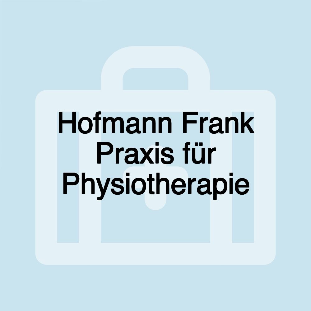 Hofmann Frank Praxis für Physiotherapie