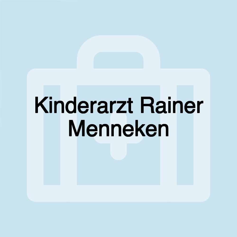 Kinderarzt Rainer Menneken