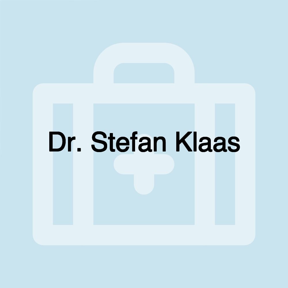 Dr. Stefan Klaas