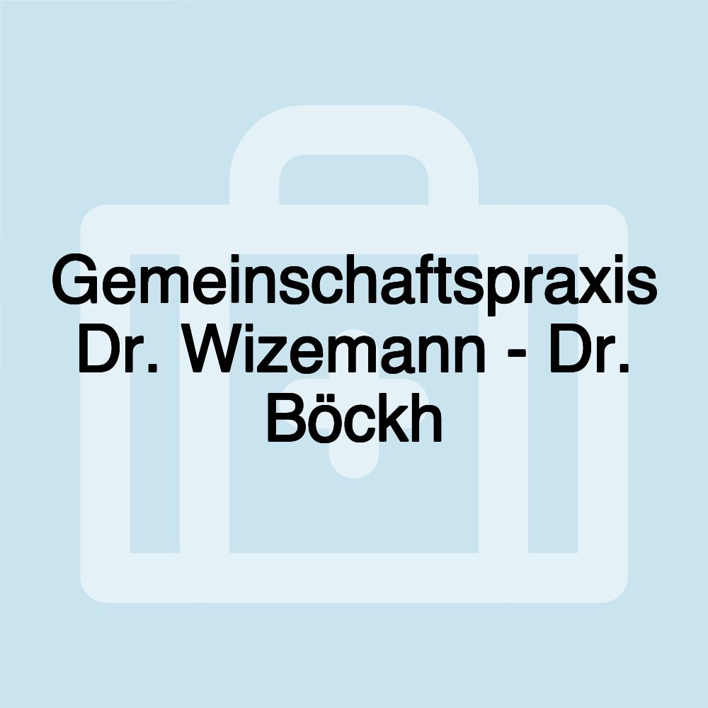 Gemeinschaftspraxis Dr. Wizemann - Dr. Böckh