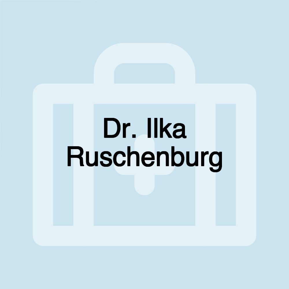 Dr. Ilka Ruschenburg