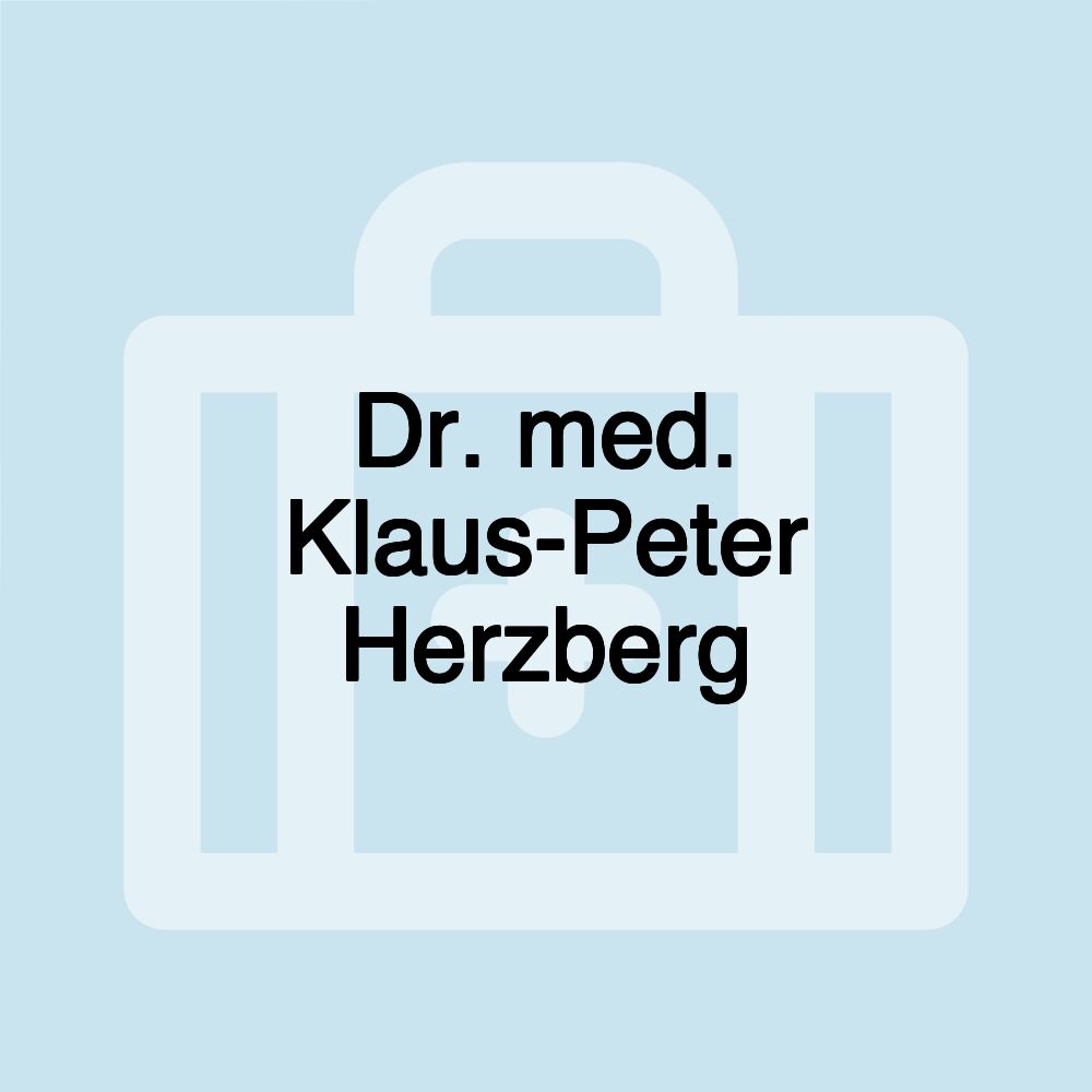 Dr. med. Klaus-Peter Herzberg