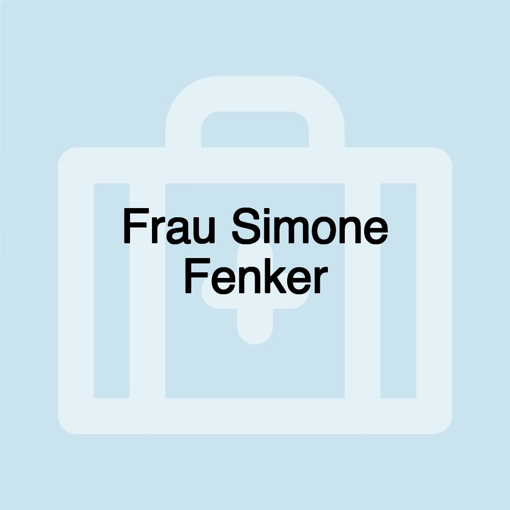 Frau Simone Fenker