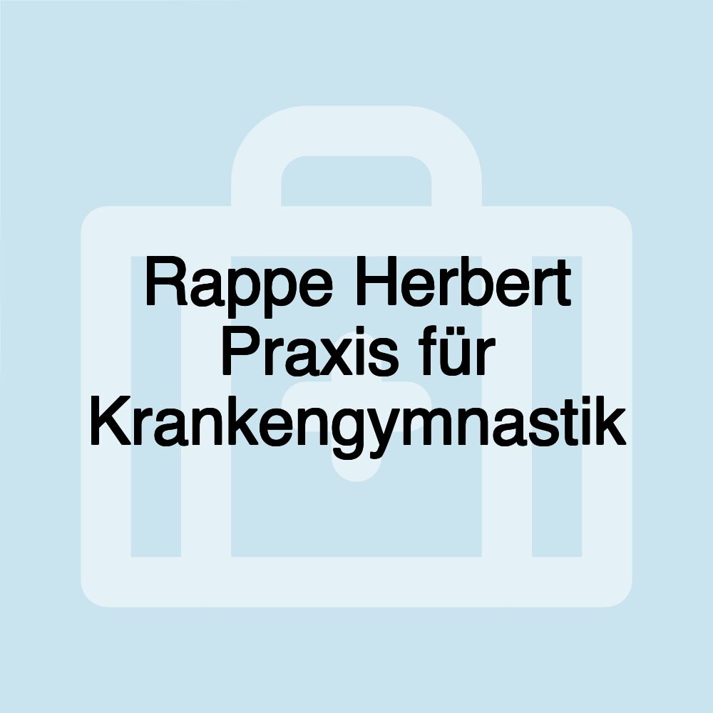 Rappe Herbert Praxis für Krankengymnastik