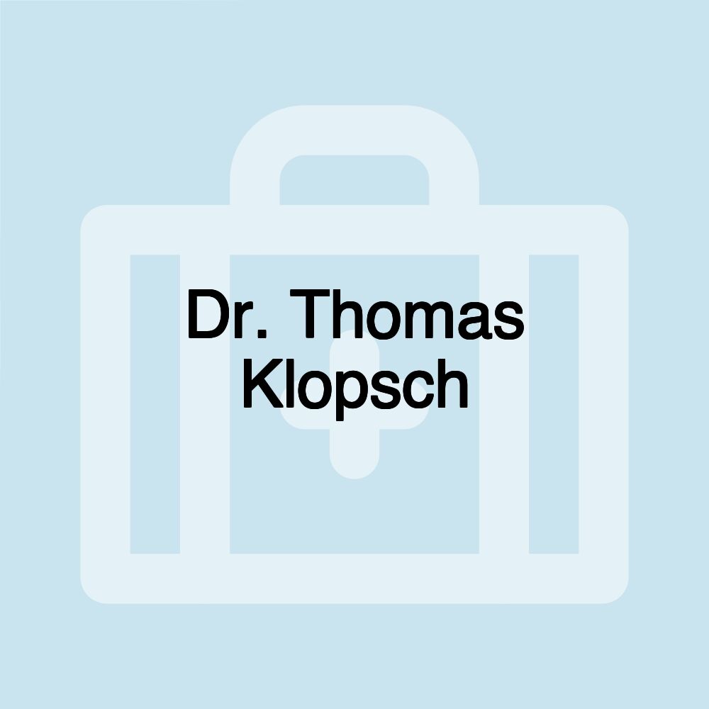 Dr. Thomas Klopsch