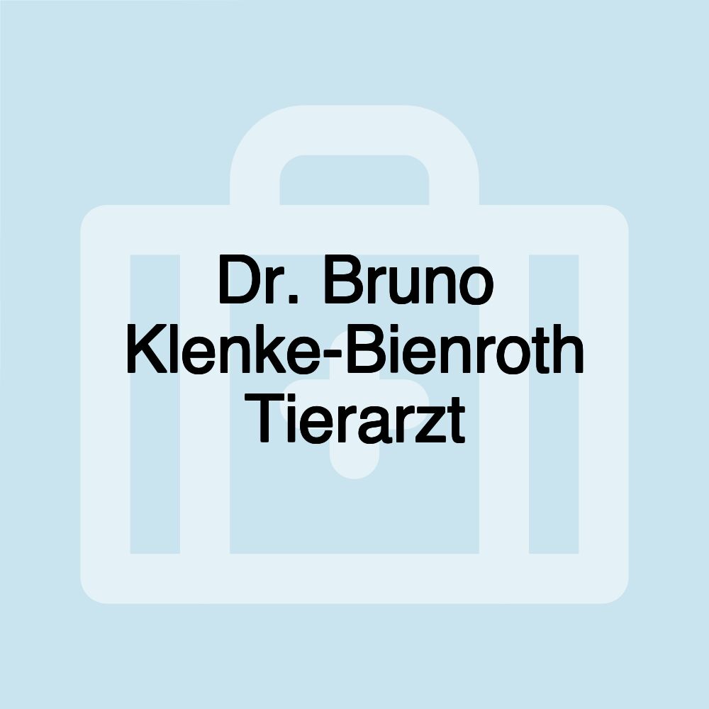 Dr. Bruno Klenke-Bienroth Tierarzt