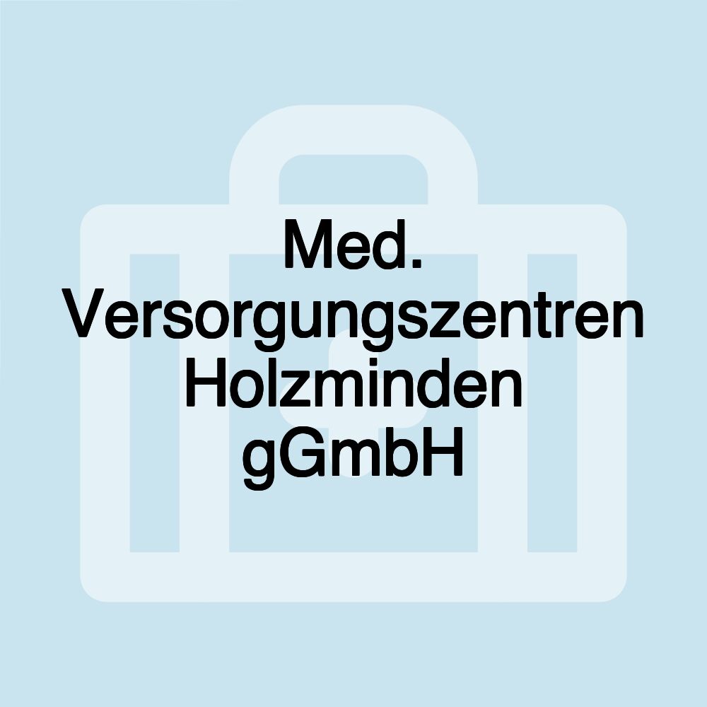 Med. Versorgungszentren Holzminden gGmbH