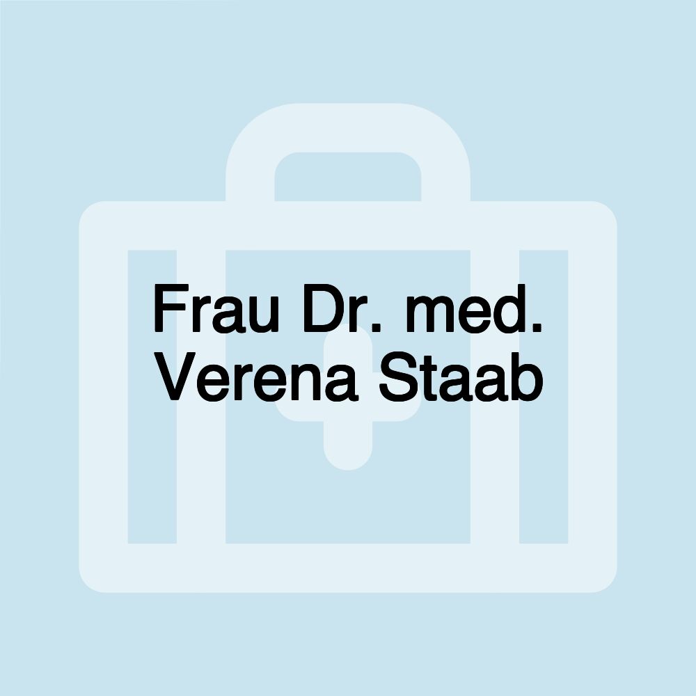 Frau Dr. med. Verena Staab