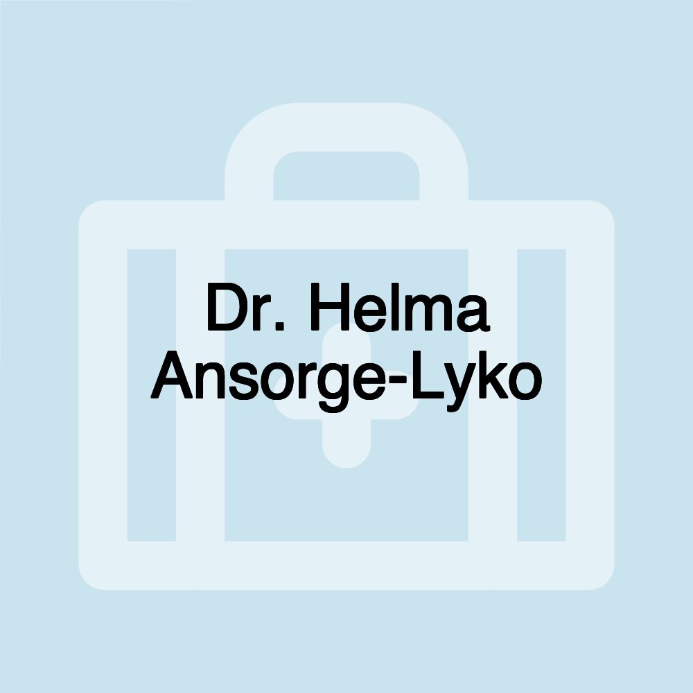 Dr. Helma Ansorge-Lyko