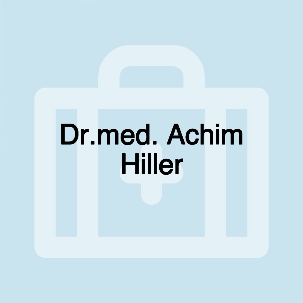 Dr.med. Achim Hiller