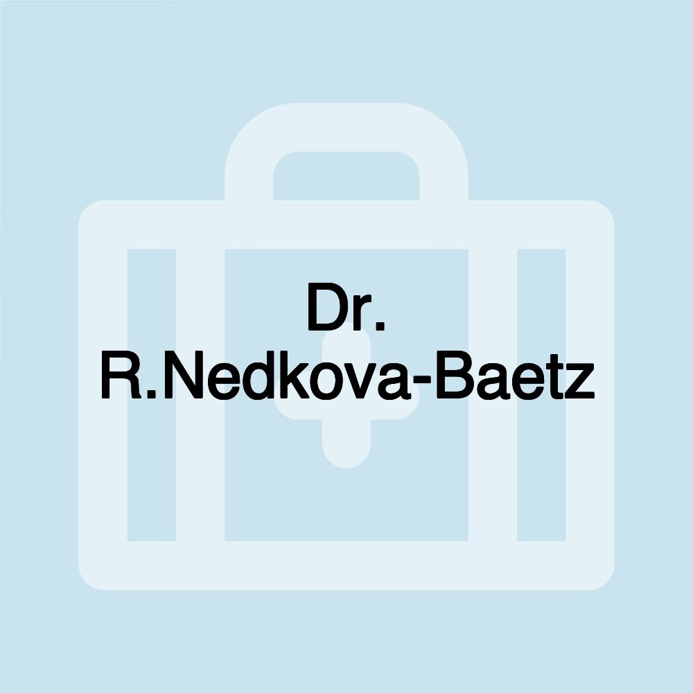 Dr. R.Nedkova-Baetz