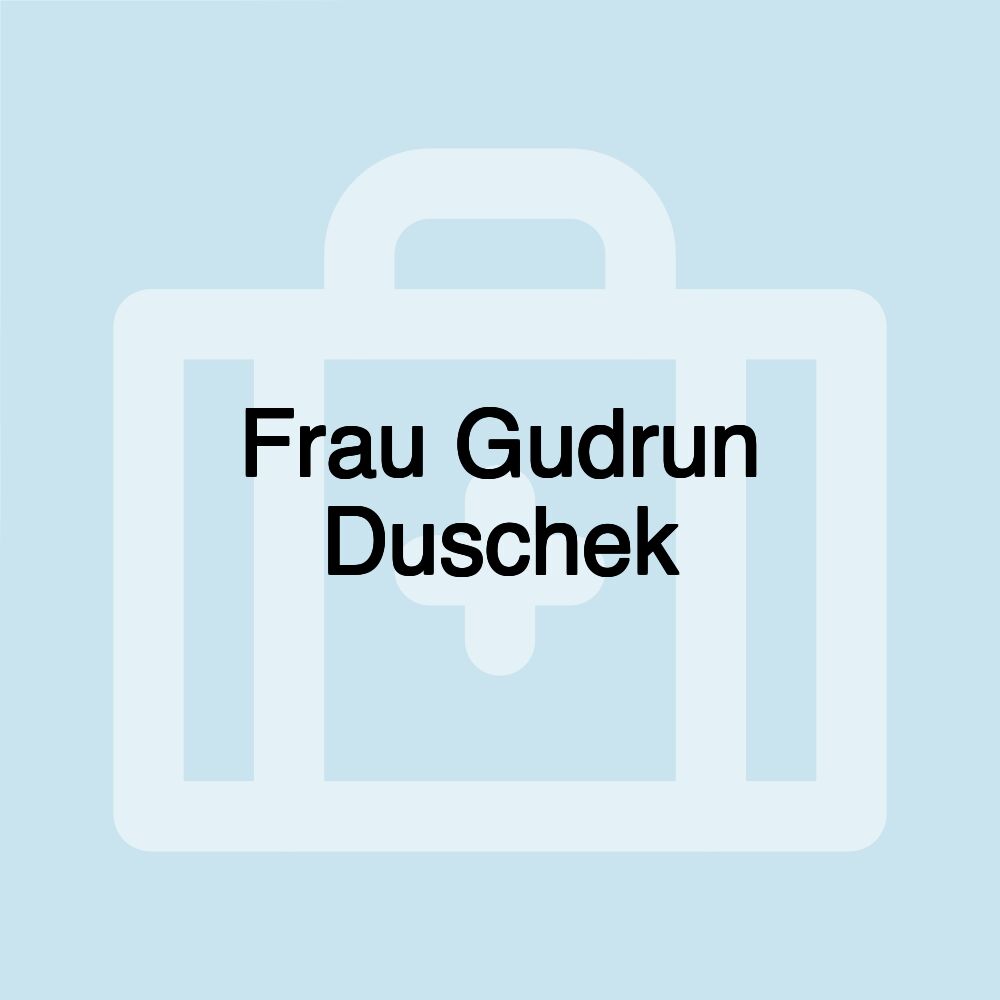 Frau Gudrun Duschek