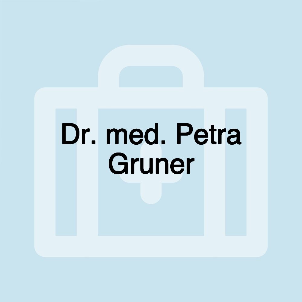 Dr. med. Petra Gruner