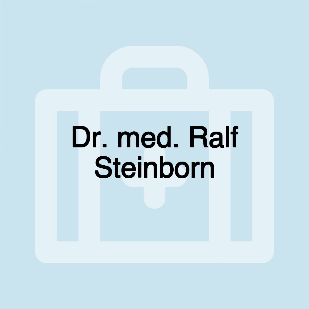 Dr. med. Ralf Steinborn