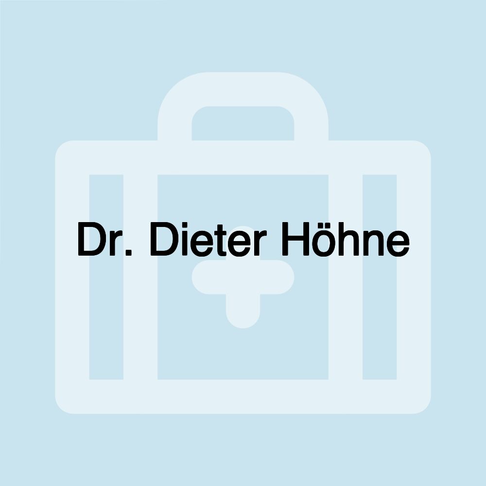 Dr. Dieter Höhne