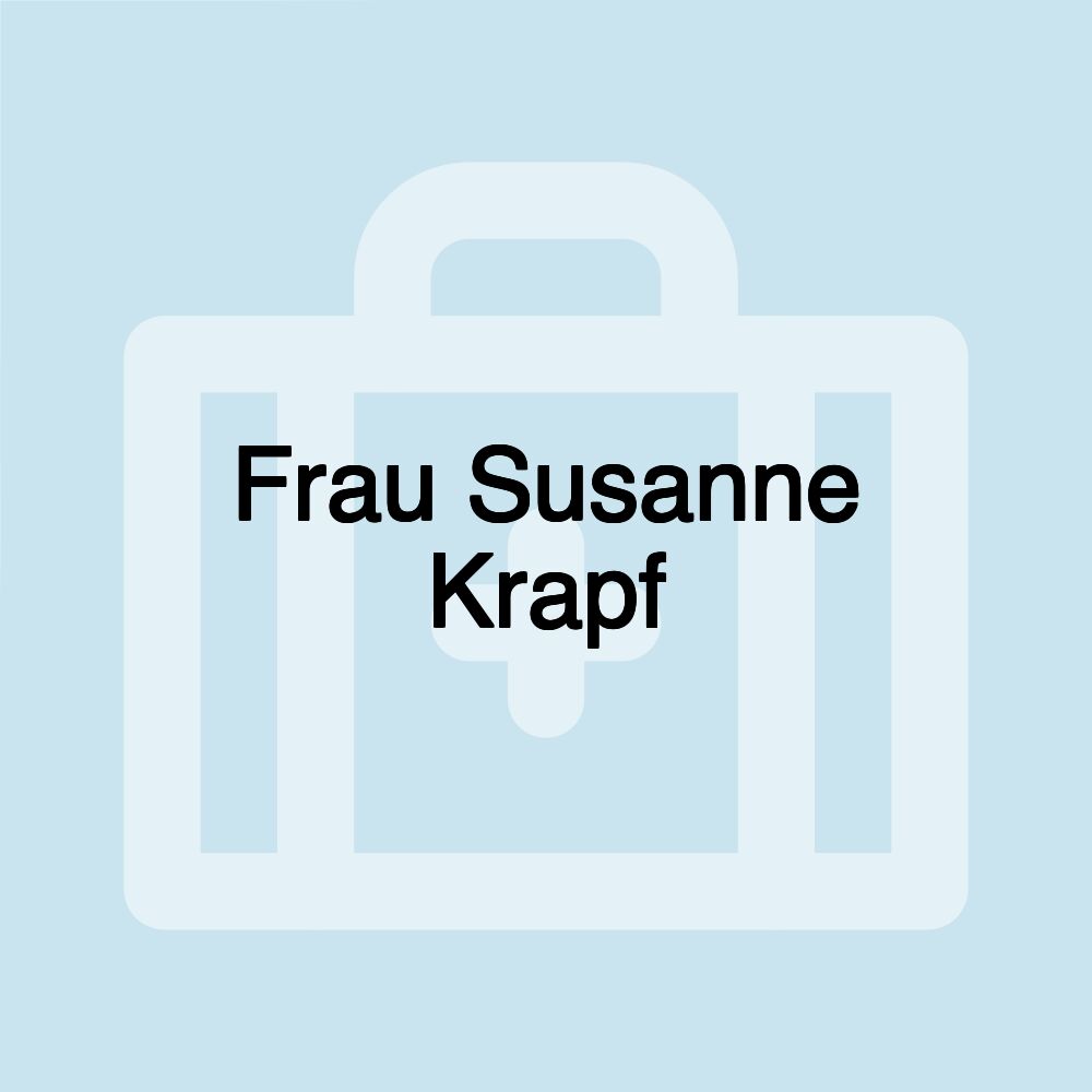 Frau Susanne Krapf