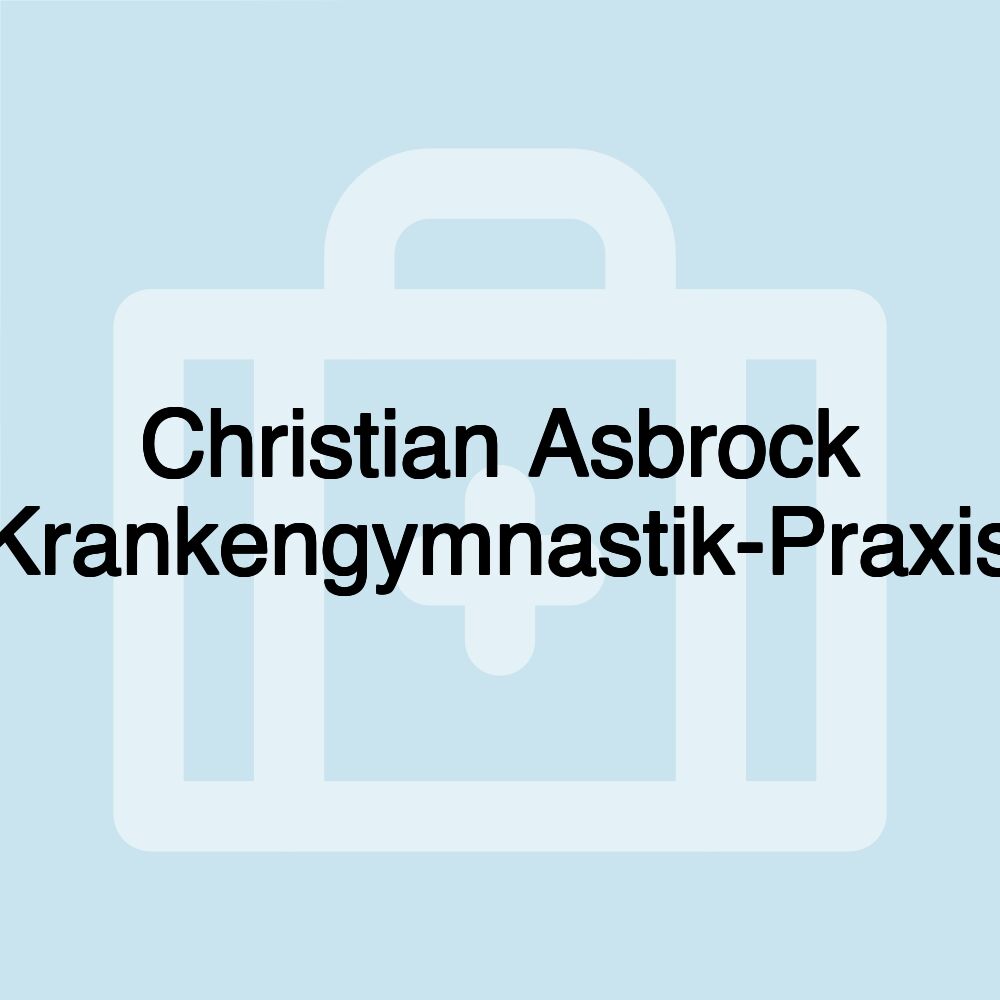 Christian Asbrock Krankengymnastik-Praxis