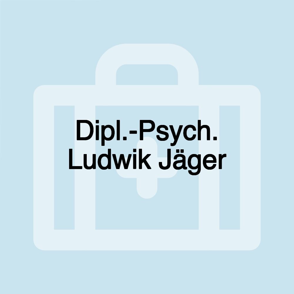 Dipl.-Psych. Ludwik Jäger