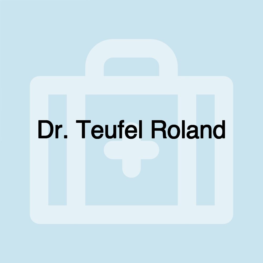 Dr. Teufel Roland