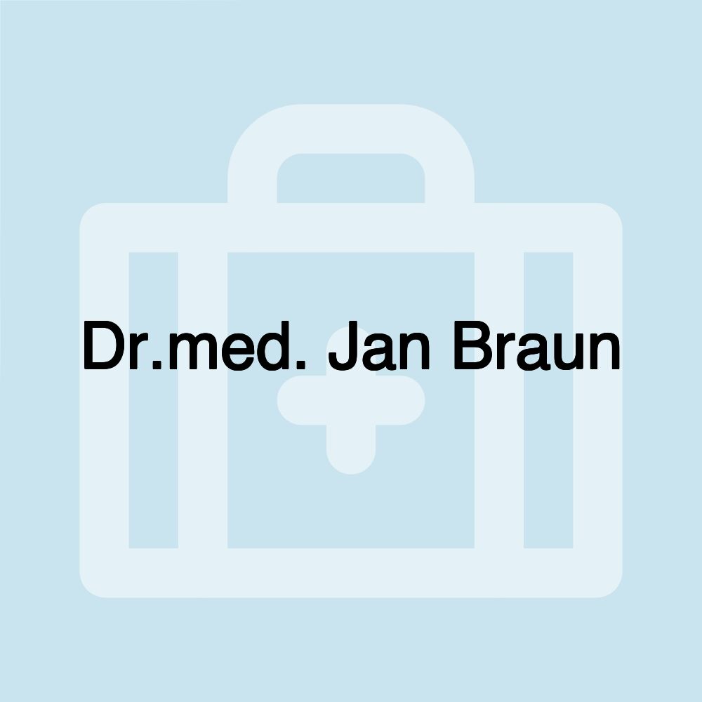 Dr.med. Jan Braun