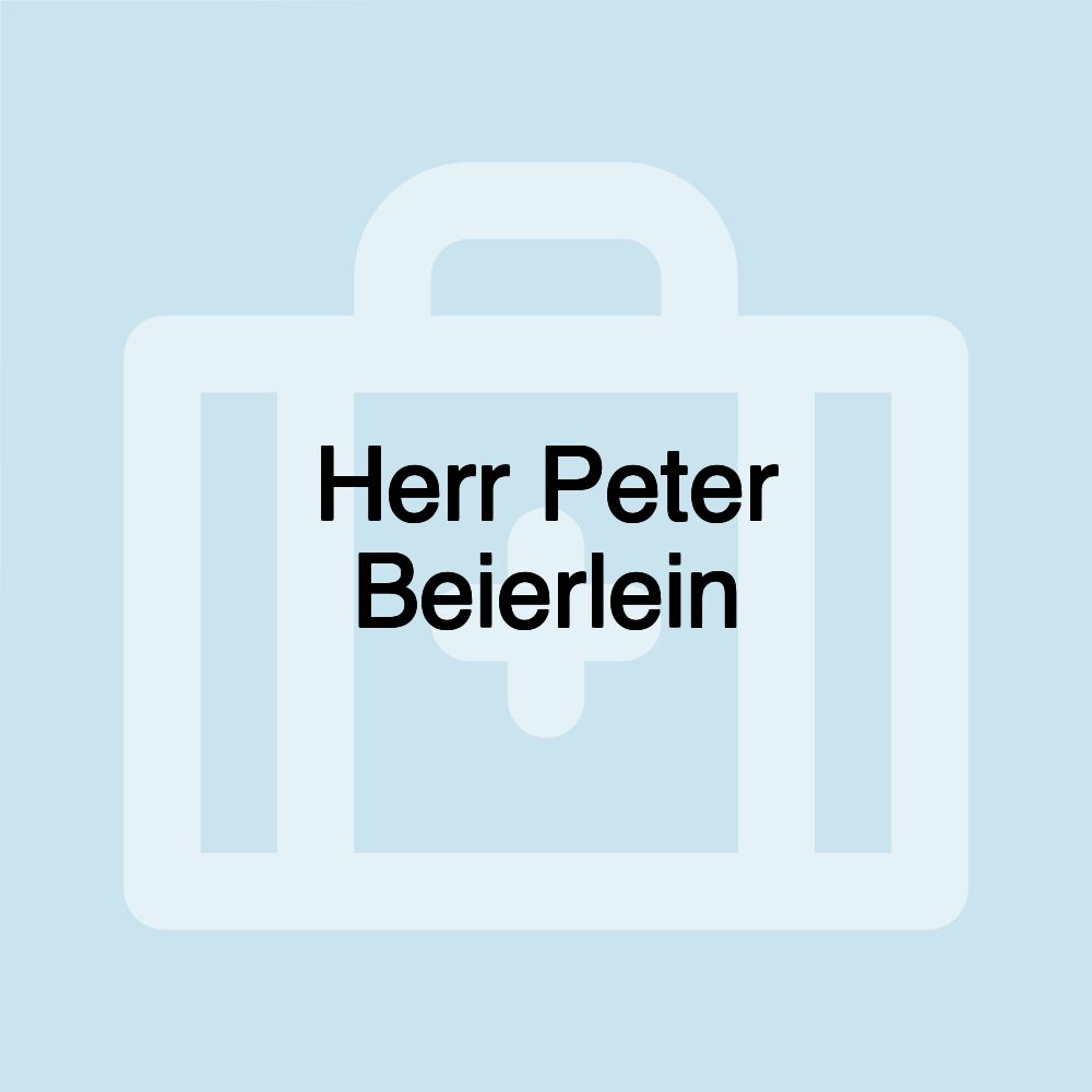 Herr Peter Beierlein