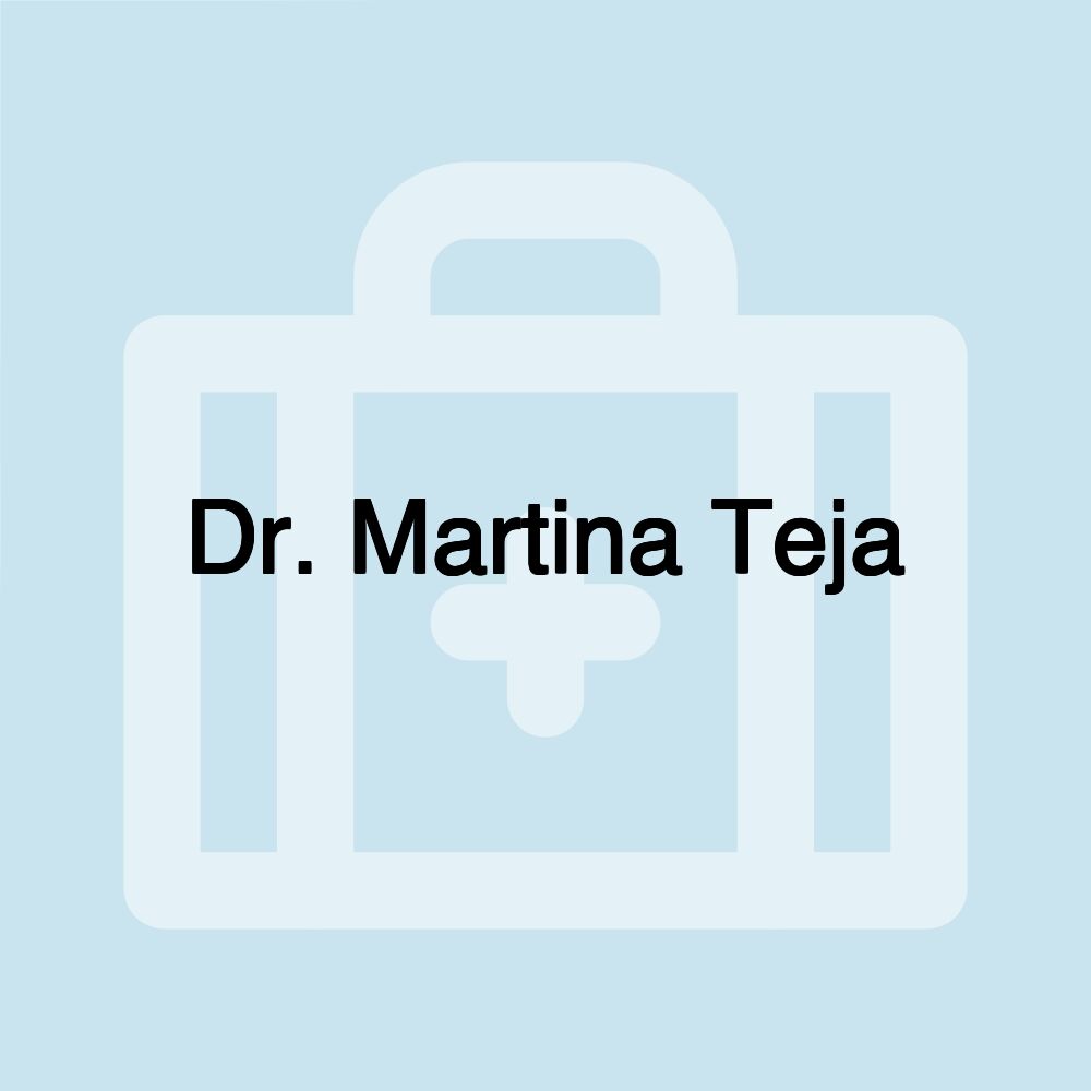 Dr. Martina Teja