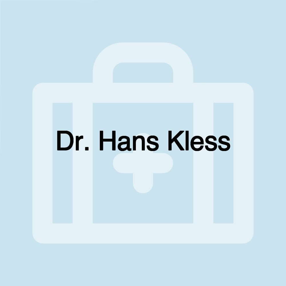 Dr. Hans Kless