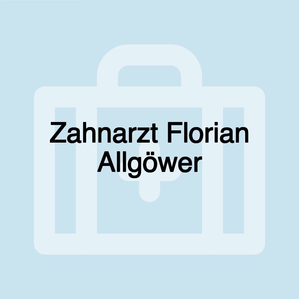 Zahnarzt Florian Allgöwer