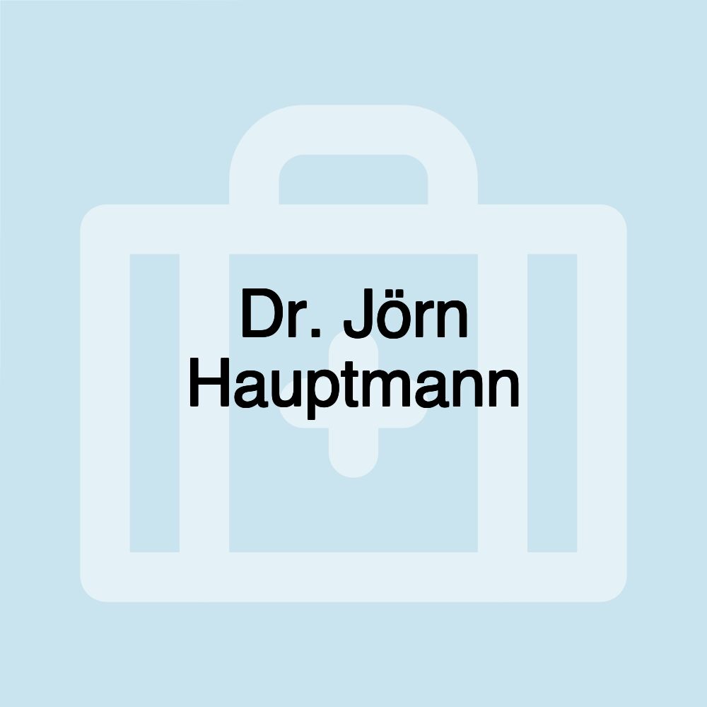 Dr. Jörn Hauptmann